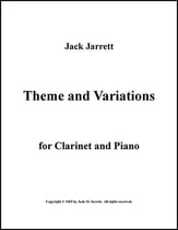 Variations for Clarinet and Piano P.O.D. cover